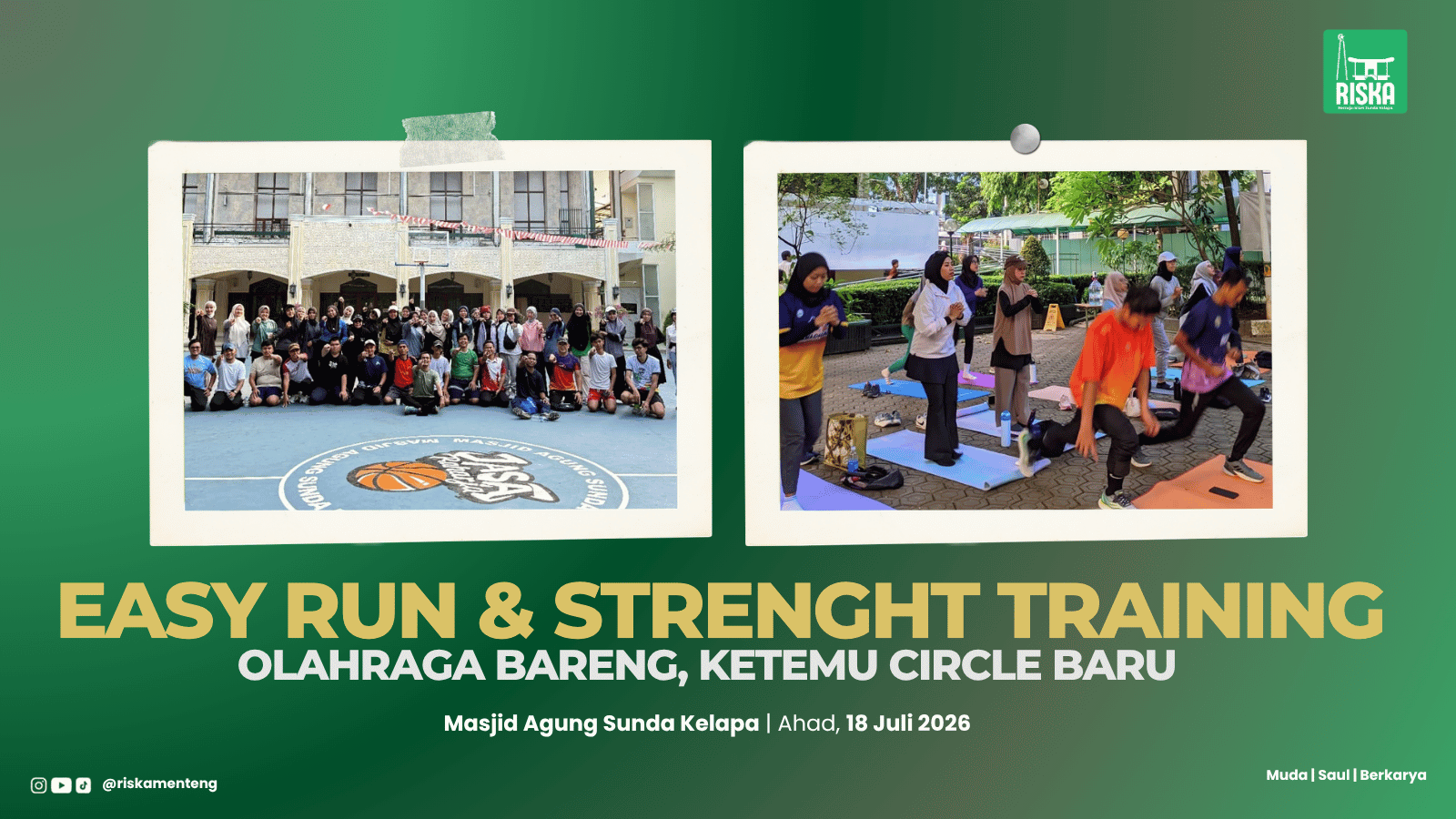 Olahraga Bareng, Ketemu Circle Baru: Easy Run 5K dan Strength Training RISKA