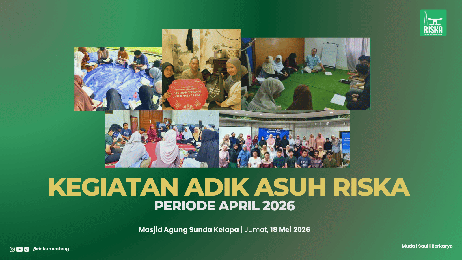 April di Adik Asuh RISKA: Belajar, Bertumbuh, dan Berbagi Bersama