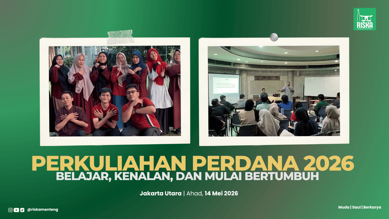 Hari Pertama Perkuliahan di RISKA Menteng: Belajar, Kenalan, dan Mulai Bertumbuh