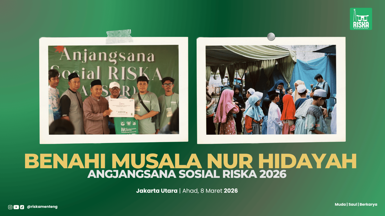 Benahi Musala Nur Hidayah, Lurah Tugu Utara Beri Apresiasi untuk RISKA: Perlu Dicontoh