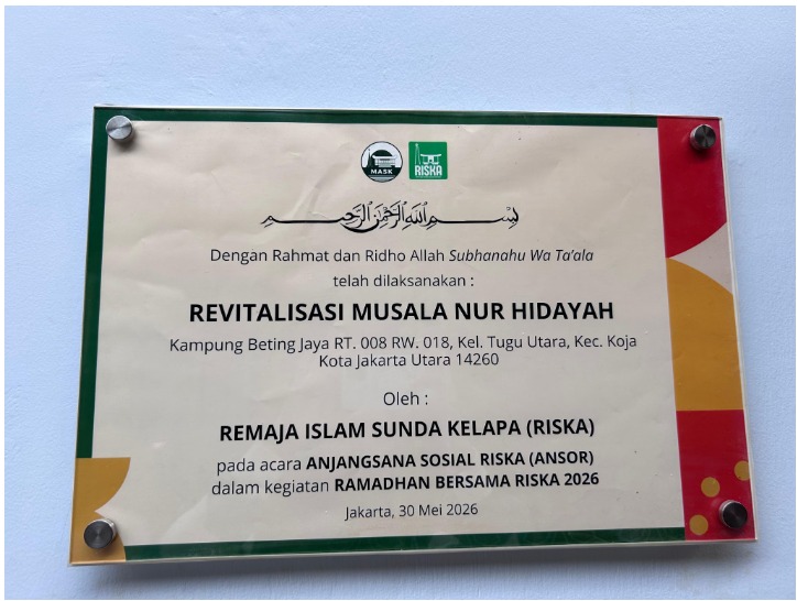 Dari ANSOR 2026 untuk Masyarakat: Revitalisasi Musala Nur Hidayah Resmi Diresmikan